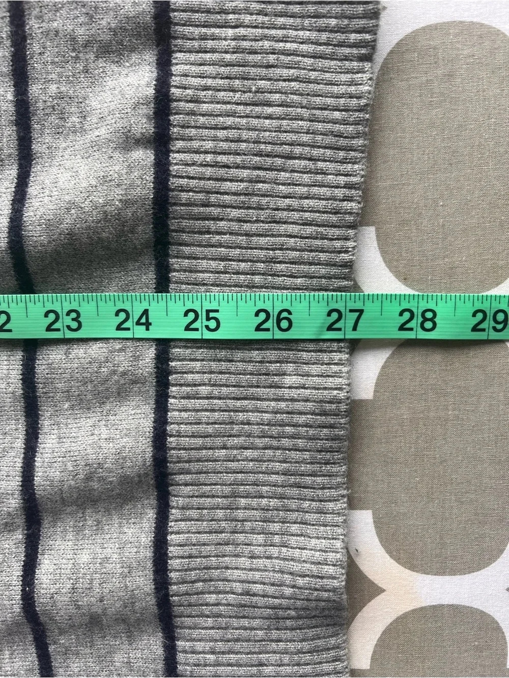 Rails Men's Gray Striped Crewneck Wool Blend Sweater